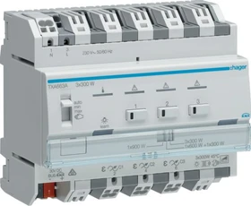 Hager KNX easy Universal-Dimmaktor 3-fach, 300W, 6TE REG (TXA663A)