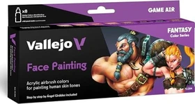 Vallejo Game Air Fantasy Color Series Face Painting Farbset, 8-tlg.