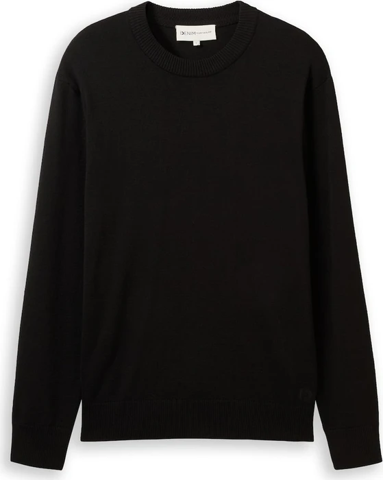 Tom Tailor Basic Strickpullover schwarz (Herren)