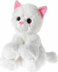 Heunec Glitter Kitty Katzenbaby 24cm weiß