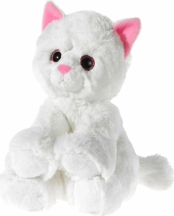 Heunec Glitter Kitty Katzenbaby 24cm weiß