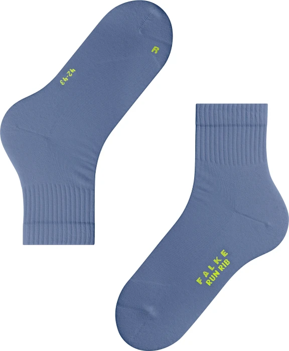 Falke Run Rib Socken smoky blue