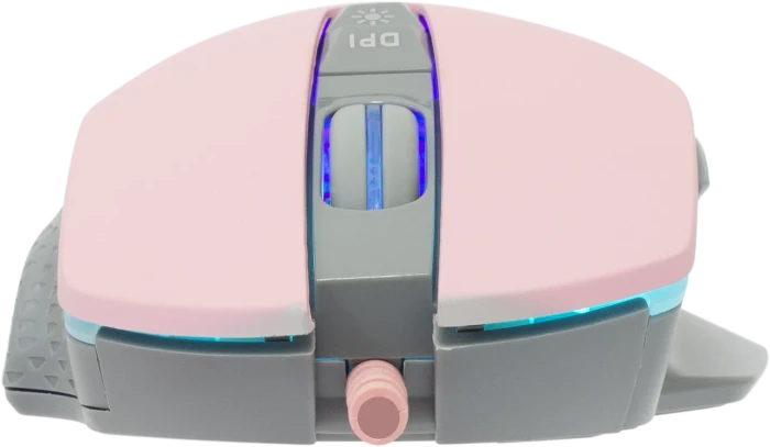 White Shark Gareth Pink Gaming Mouse, rosa/grau, USB