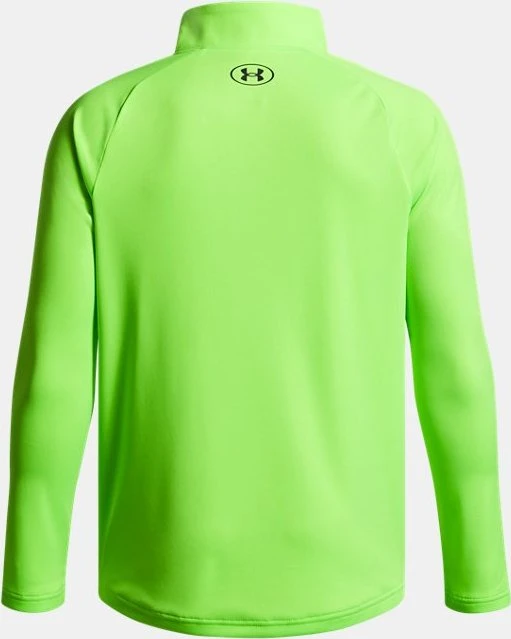 Under Armour Tech 2.0 Zip Funktionsshirt langarm hyper green/black (Junior)