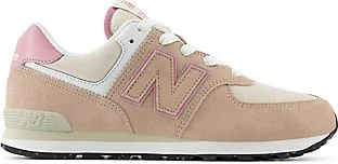 New Balance 574 Core flat taupe/pink taffy (Junior) (GC574QTC)