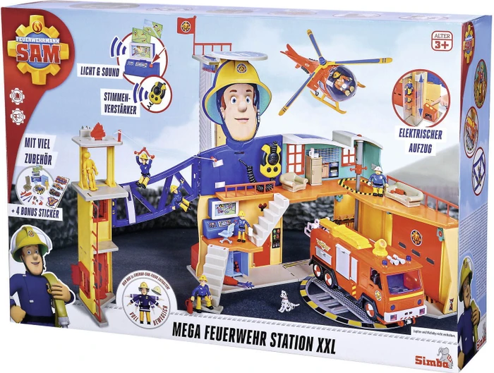 Simba Toys Feuerwehrmann Sam - Mega-Feuerwehrstation XXL
