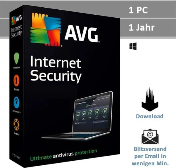 AVG Internet Security 2017, 1 User, 1 Jahr, ESD (deutsch) (PC)