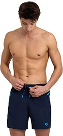 Arena Pro_File Logo Badeshorts navy/turquoise (Herren)