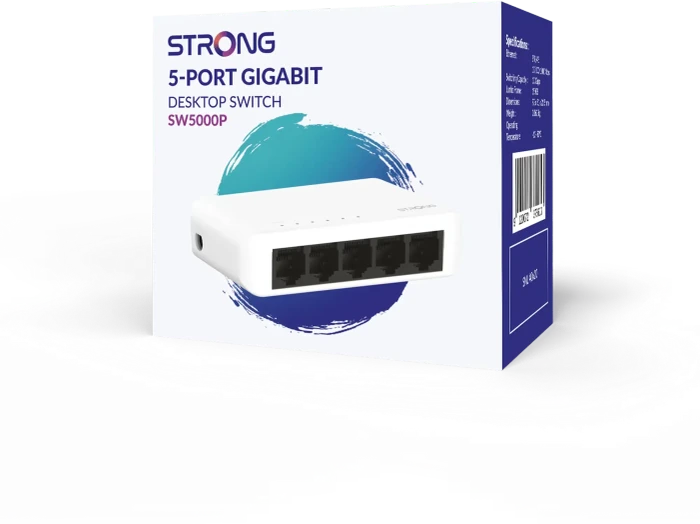 Strong Desktop Gigabit Switch, 5x RJ-45