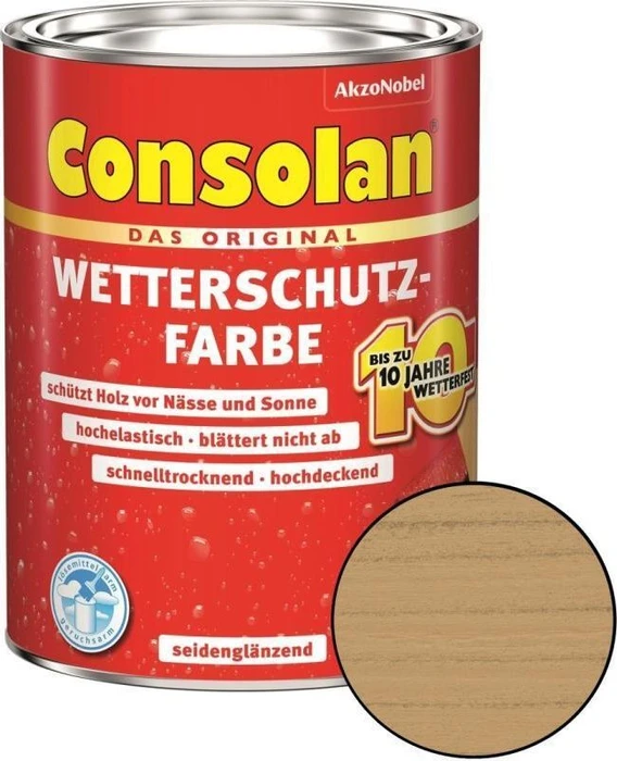 Consolan Wetterschutz-Farbe außen gelb, 750ml