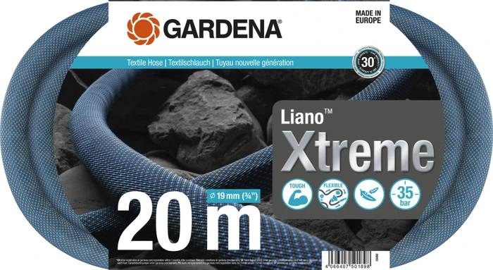 Gardena Textilschlauch Liano Xtreme Gartenschlauch 19mm, 20m