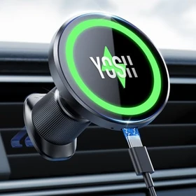 Yosh 15W Autohalterung für MagSafe mit Ladefunktion schwarz (CH3071)