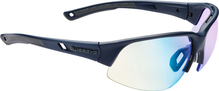 Swiss Eye Tilton Halfrim dark blue matt-grey/photochromic light yellow