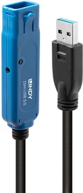 Lindy Active Extension Pro, aktives Verlängerungskabel, USB-A [Stecker] auf USB-A [Buchse], 15m (43229)