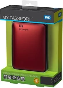 Western Digital WD My Passport rot 1TB, USB 3.0 Micro-B