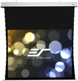 Elite Screens Evanesce Tab Tension Deckeneinbauleinwand 221.4x124.5cm weißer Rand