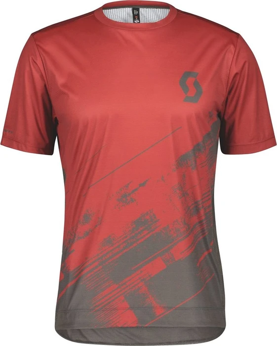 Scott Trail Vertic Trikot kurzarm tuscan red/dark grey (Herren)