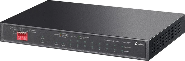 TP-Link TL-SG1210P Desktop Gigabit Switch, 9x RJ-45, 1x SFP, 123W PoE++