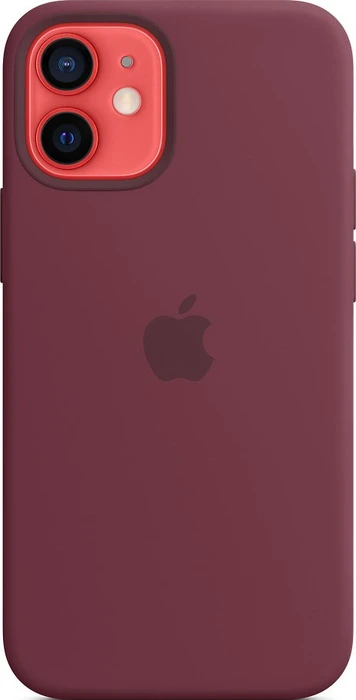 Apple Silikon Case mit MagSafe für iPhone 12 Mini Pflaume