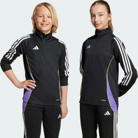 adidas Tiro 24 Funktionsshirt langarm black/purple rush (Junior)