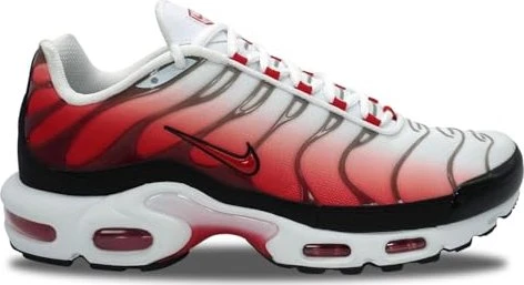 Nike Air Max Plus white/black/metallic silver/university red (Herren)