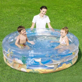 Bestway Transparent Sea Life Planschbecken rund 170x53cm