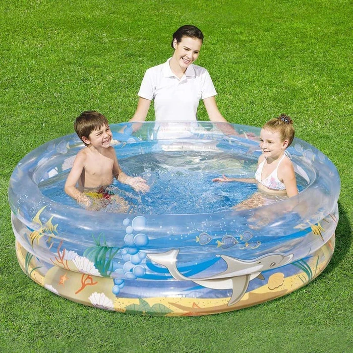 Bestway Transparent Sea Life Planschbecken rund 170x53cm