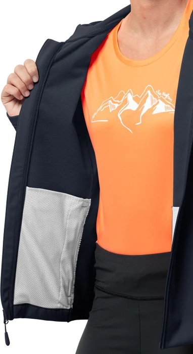 Jack Wolfskin Bornberg Hoody Funktionsjacke night blue (Damen)