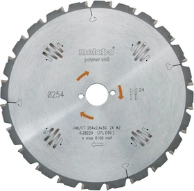 Metabo Power Cut Kreissägeblatt 24Z, 250x2x30mm, 1 Stück