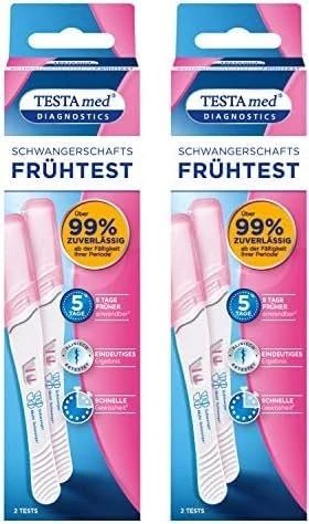 TESTAmed Schwangerschaftsfrühtest, 2 Stück