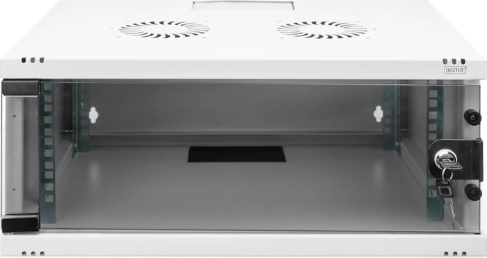 Digitus Professional SoHo Line 19" Wandgehäuse 4HE, unmontiert, Sicherheitsglastür, IP20, RAL 7035, 400mm tief