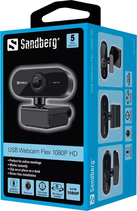 Sandberg USB Webcam Flex 1080P HD