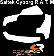 Corepad Skatez PRO für Saitek Mad Catz Cyborg R.A.T. M, Mausgleiter, weiß