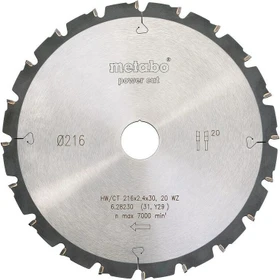 Metabo Power Cut Kreissägeblatt 20Z, 216x1.8x30mm, 1 Stück