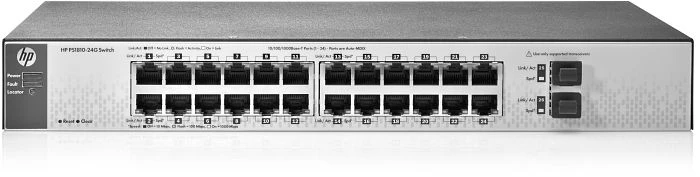 HP PS1810 24G Desktop Gigabit Smart Switch, 24x RJ-45, 2x SFP