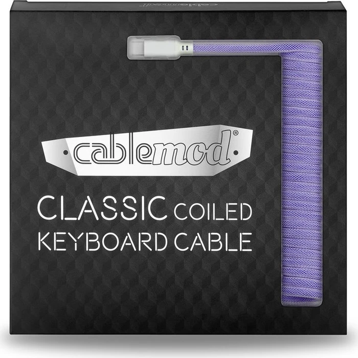 CableMod Classic Coiled Keyboard Cable USB Micro-B auf USB-A, Tastaturkabel (Spiral-Textilkabel), 1.5m, Rum Raisin