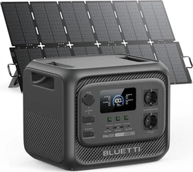 Bluetti Elite 300 Solargenerator grau + 1x Solarpanel 500W, 3014Wh