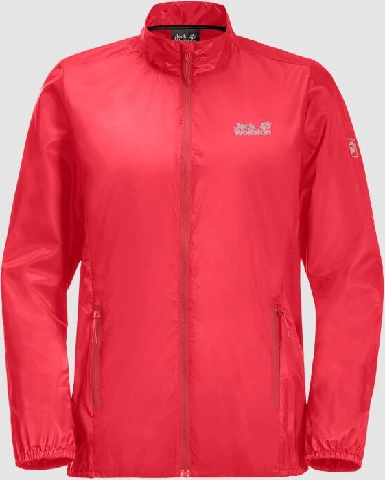 Jack Wolfskin Pack&Go Windshell Funktionsjacke tulip red (Damen)