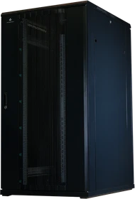 Rockstable 19" Serverschrank 32HE, Gitternetztür, IP2X, schwarz, 1000mm tief