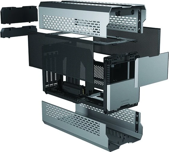 Phanteks Evolv Shift XT, silber, Mini-ITX