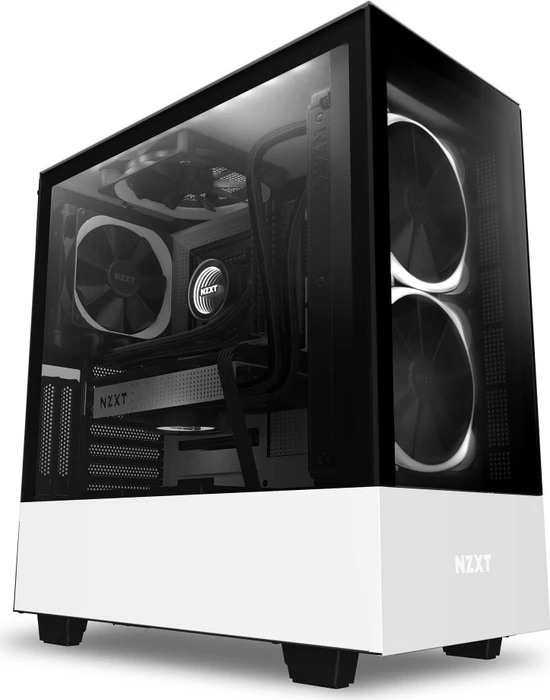 NZXT H510 Elite, weiß, Glasfenster