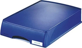 Leitz Plus Briefablage mit Schublade, A4, blau