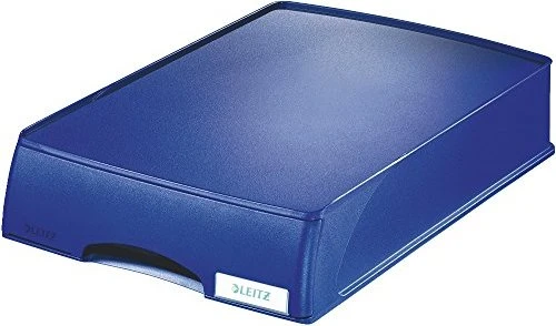 Leitz Plus Briefablage mit Schublade, A4, blau