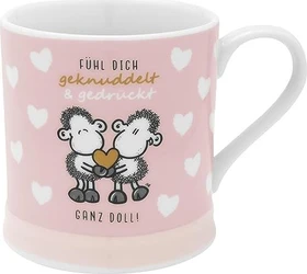 Sheepworld Kaffeebecher Fühl Dich geknuddelt & gedrückt 400ml