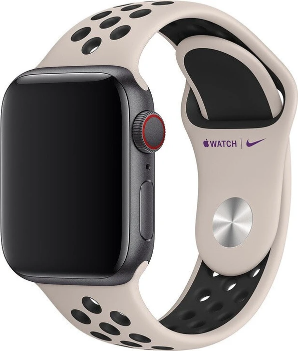 Apple Nike Sportarmband S/M und M/L für Apple Watch 40mm desert sand/schwarz