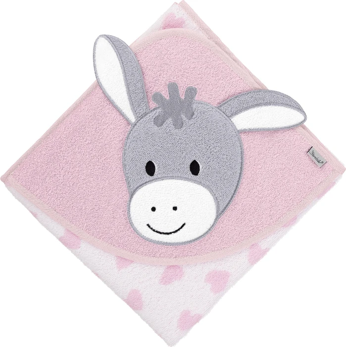 Sterntaler Badetuch Esel Emmi Girl 80x80cm weiß