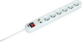 Bachmann Smart UTE mit Schalter, 6-fach, 3m, weiß