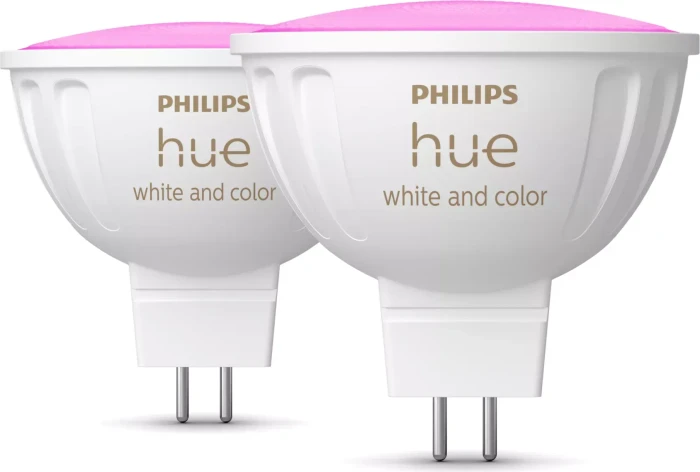 Philips Hue White and Color Ambiance 400 LED-Spot GU5.3 6.3W, 2 Stück