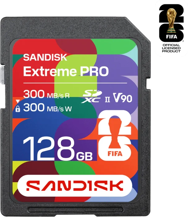 SanDisk FIFA World Cup 2026 Edition R300/W300 128GB, UHS-II