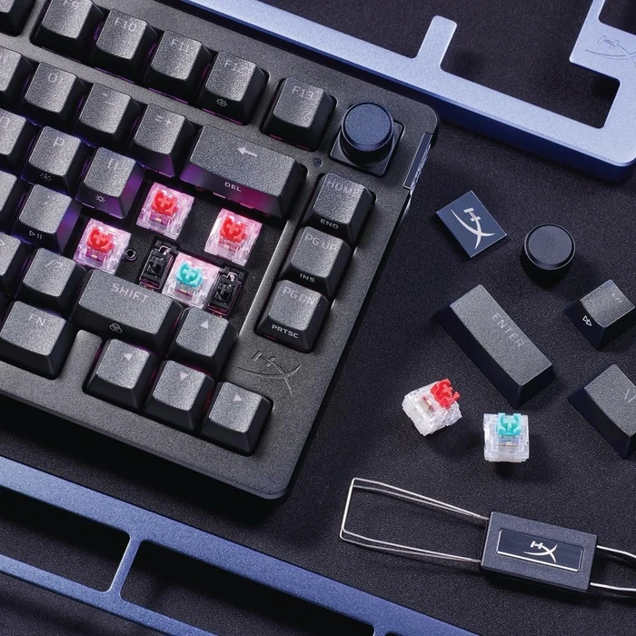HP HyperX Alloy Rise, PBT, LEDs RGB, hot-swap, HyperX Linear, USB, US